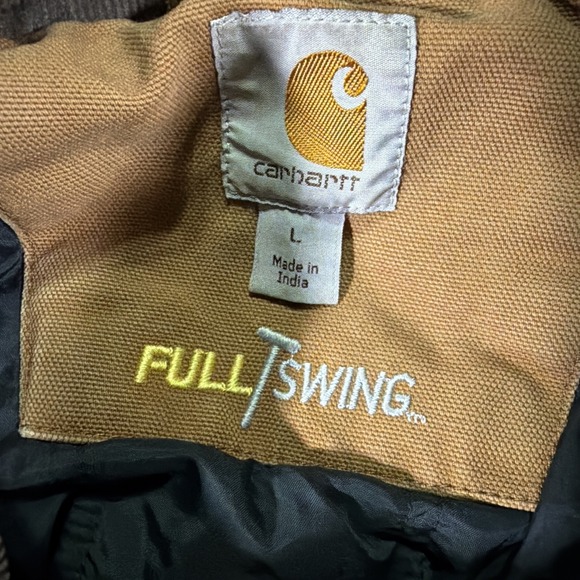 Vintage Distressed Carhartt Full Swing Jacket Super Faded Size Large Patchwork - Picture 6 of 16